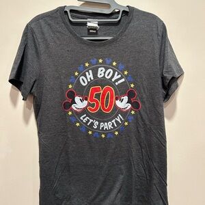 Disney Charcoal Gray Women's Tee